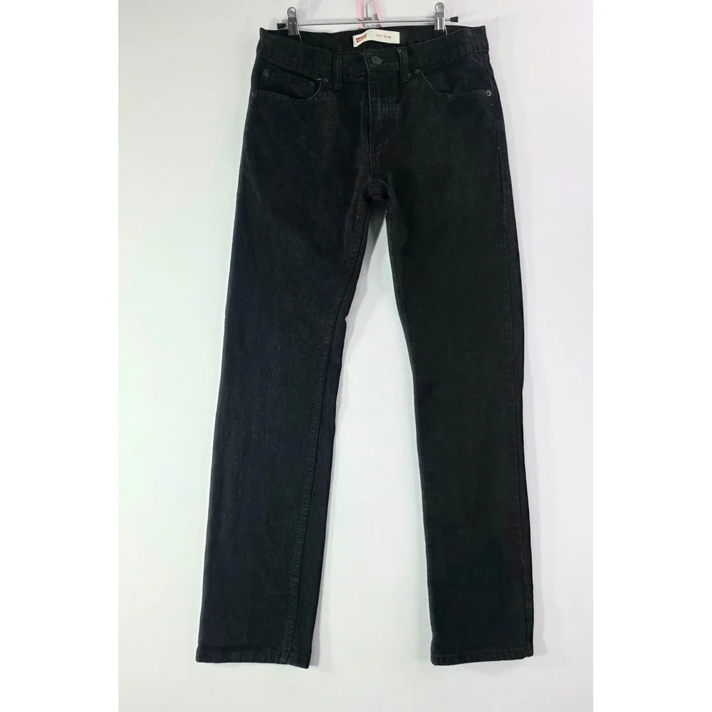 Levis 511 Slim Jeans Mens 30x29 Black Denim Pants